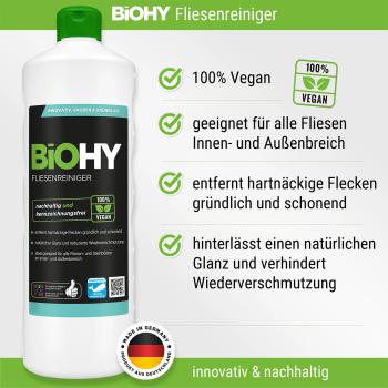 Preview: Fliesenreiniger-Konzentrat 1 L - 100% vegan, pH 11,3 - Nachhaltig, kennzeichnungsfrei - Entfernt hartnäckige Flecken - Für Stein- & Fliesenböden innen/aussen