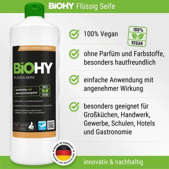 Preview: Flüssigseife-Konzentrat - 100% vegan, pH 4,8, nachhaltig & kennzeichnungsfrei, 1 Liter - Für Gastronomie, Küchen, Gewerbe & Haushalt - Ohne Parfum & Farbstoffe