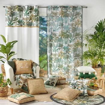 Preview: Jute Kissenhülle 45x45 cm - Ethno-Design für Sofa & Lounge - Baumwoll-Rückseite mit Fransen & Reissverschluss - Langlebig & pflegeleicht