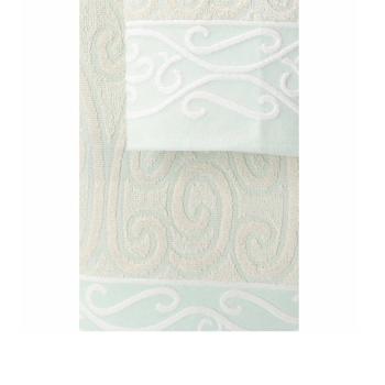 Preview: 2er-Set Handtücher 100% Baumwolle, Hand- und Gästetuch, grün, 60 x 100 cm, 40 x 60 cm