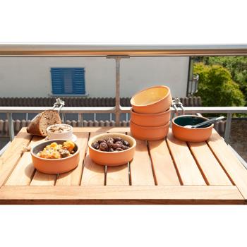 Preview: Tapas Schalen 6er-Set aus Terracotta - Modernes Design in 3 Farben - Ideal für Snacks & Suppen - Ø 12x4cm - Robust & Spülmaschinenfest