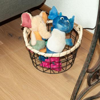 Preview: Elegantes 3er-Set Drahtkörbe mit Bambus-Rand, Ø 35/30/26cm – Dekorative & Robuste Aufbewahrungslösung – Moderner Hingucker