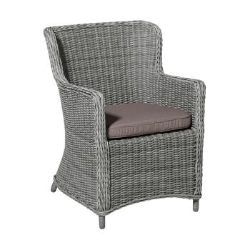 Preview: Stuhlkissen Outdoor 2er-Set - Bequeme & komfortable Sitzkissen für Garten & Wohnzimmer - Taupe, 48x48 cm - 70% recycelt, UV-Schutz, Made in Europe