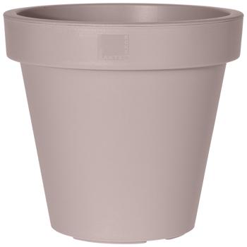 Preview: 6er-Set Blumentopf rund braun-grau - 100% recycelbarer Kunststoff - Ø 30 cm - ideal für Innen- und Aussenbereich, stapelbar und robust