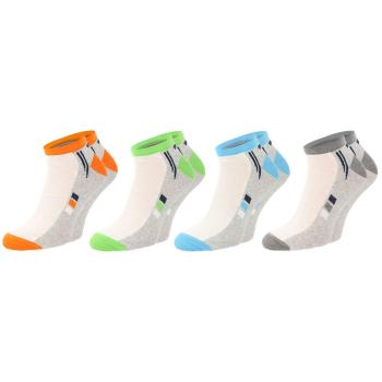 Preview: Sneaker Socken 4er-Set Unisex - Atmungsaktiv & feuchtigkeitsregulierend - Grösse 43-46 - Baumwoll-Mix mit Mesh & Elastikbändern für sicheren Halt - Rutschfest