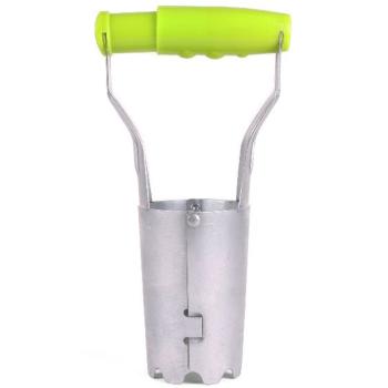 Blumenzwiebelpflanzer aus Metall - Präzises Pflanzwerkzeug mit Tiefenmarkierung - Ideal für Tulpen, Narzissen, Setzlinge - Robustes Metall/Kunststoff