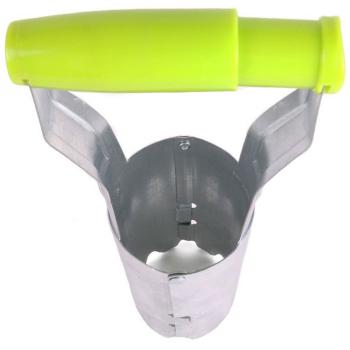 Preview: Blumenzwiebelpflanzer aus Metall - Präzises Pflanzwerkzeug mit Tiefenmarkierung - Ideal für Tulpen, Narzissen, Setzlinge - Robustes Metall/Kunststoff