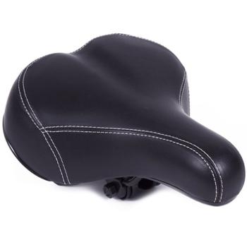 Fahrradsattel breit - Ergonomisches Gel-Polster für höchsten Komfort - Schwarz 25x20 cm - Einfache Montage - Wetterbeständig & Robust