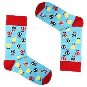 Preview: Freizeitsocken Happy-Birthday 1 Paar - Auffälliges Ballon-Design, lustiges Geschenk - Grösse 36-40, Baumwolle/Elasthan, weich, atmungsaktiv, langlebig