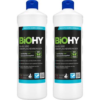 2er-Set Glasreiniger - streifenfreier Glanz für Spiegel & Fenster - 100% vegan - nachhaltig & kennzeichnungsfrei - Made in Germany - 1 Liter Konzentrat