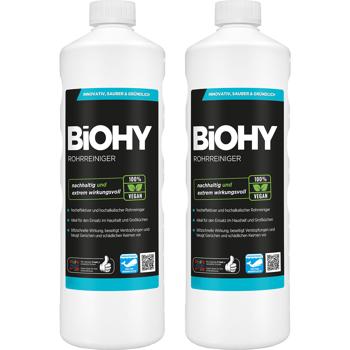 2er-Set Abflussreiniger für Küche/Bad - Löst Rohrverstopfungen, neutralisiert Gerüche - 100% vegan, nachhaltig, 2x 1 Liter - Made in Germany