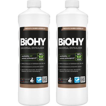 2er-Set Universal Entkalker - Extrem kalklösend für Kaffeevollautomaten, Wasserkocher, Bügeleisen & Duschen - 100% vegan, je 1 Liter - Made in Germany