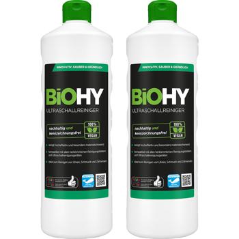 2er-Set Hocheffektives Ultraschallreiniger Konzentrat, vegan, nachhaltig und kennzeichnungsfrei, 1 Liter, biologisch abbaubar