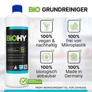 Preview: 2er-Set Boden- & Grundreiniger, 1 Liter - Vegan, nachhaltig, mikroplastikfrei - Hocheffektiv für Fliesen, Linoleum, PVC & Steinböden - Made in Germany