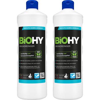 2er-Set Boden- & Grundreiniger, 1 Liter - Vegan, nachhaltig, mikroplastikfrei - Hocheffektiv für Fliesen, Linoleum, PVC & Steinböden - Made in Germany