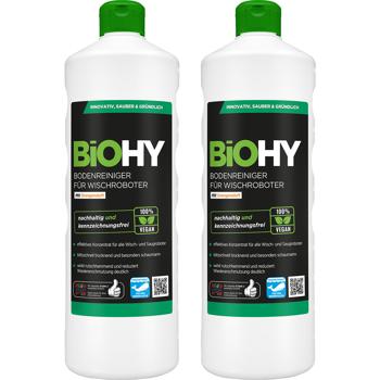 2er Spar Set Effektives Bodenreiniger Konzentrat für Wischroboter, Orangenduft, vegan, 1 L, biologisch abbaubar, schnell trocknend