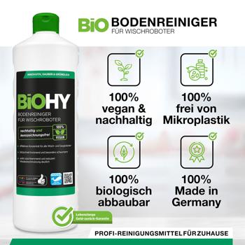 Preview: 2er-Set Effektives Bodenreiniger Konzentrat für Wischroboter, Frühlingsduft, vegan, 1 L, biologisch abbaubar, schnell trocknend