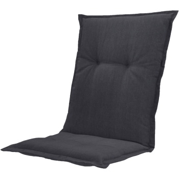 Preview: 4er-Set Gartenstuhlkissen Niederlehner - Weiche, komfortable Polsterung, schwarz, 105x50cm - UV-Schutz, mit Bindebändern & Riemen, Niederlehner Polster