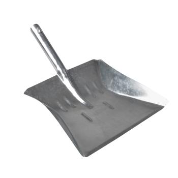 Verzinkte Kehrschaufel aus Metall - Breite Vorderseite für effiziente Schmutzaufnahme - Silber Kehrblech, 38x5x21cm, langlebig & stabil, angenehmer Griff