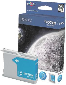Original Brother Tintenpatrone LC1000C Cyan - Zuverlässige Qualität für leuchtende Farbdrucke - 400 Seiten - Kompatibel mit Brother DCP/MFC Druckermodellen