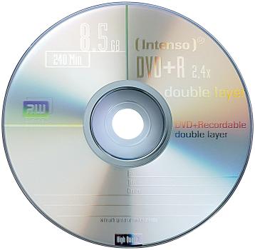 Preview: DVD+R Double Layer Rohlinge 2er-Set 25er-Spindel - 8,5 GB Speicher für überlange Filme & Daten - 8x Brenngeschwindigkeit - Kratzfest