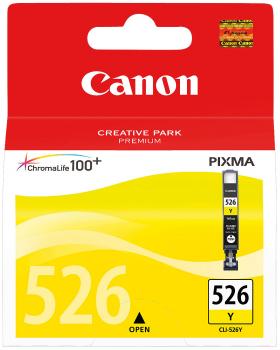 Canon CLI-526Y Tintenpatrone Gelb Original - Maximale Drucksicherheit für leuchtende Farben - Kompatibel mit Canon PIXMA IP/MG Serien - 9ml