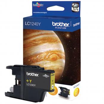 Brother Original Tintenpatrone LC1240Y - Gelb für brillante, farbintensive Ausdrucke - Hohe Kapazität bis 600 Seiten - Kompatibel mit Brother DCP-J