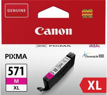 Original Canon Tintenpatrone CLI-571M XL - magenta - 11 ml - Beste Qualität für brillante Farbdrucke - Kompatibel mit Canon Pixma MG/TS Serien