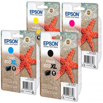 Epson 603XL Original-Tintenpatronen-Pack | 4,0 ml je Farbe | Alle Farben inkl. Schwarz | Top Preis-Leistung & gestochen scharfe Ausdrucke