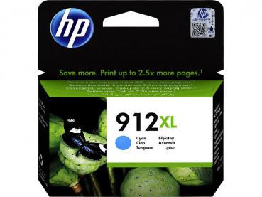 HP Original Patrone 912 XL Cyan - Hochwertige Markenqualität für lebendige Farben & 825 DIN A4-Seiten - Kompatibel mit HP OfficeJet 8012 8015 8014