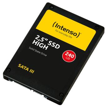 Intenso SSD High Performance 240 GB - Systemstart & Anwendungen enorm beschleunigt für PC/Laptop - 2.5’ SATA III - 520/500 MB/s - geräuschlos & stossfest
