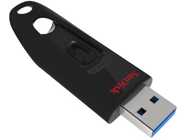 SanDisk Ultra USB-3.0-Flash-Laufwerk 256 GB - Schnelle Datenübertragung bis 100 MB/s - SecureAccess Software, 128-Bit-Verschlüsselung, USB 3.0