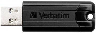 Preview: Verbatim PinStripe USB-Stick 3.0 256GB - Ultraschneller Speicher für PC, Mac & Handy - Blitzschnelle Datenübertragung bis 1000 MB/s - Schiebefunktion