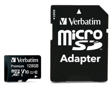 Premium microSDXC-Speicherkarte 128 GB - Ultraschnelle Datenübertragung 90 MB/s - Class 10 U1 - Für Smartphone, Tablet, Kamera mit SD-Adapter