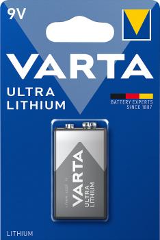 Ultra Lithium-Batterie, Typ E-Block / 9V / 6FR61, 9 Volt