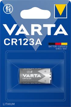 Varta Photo Lithium-Batterie CR123A - 1.430 mAh & 3 Volt - Ideal für Hochleistungs-Taschenlampen, Kameras, Rauchmelder & Medizingeräte - Made in Germany