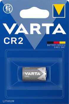 VARTA Photo Lithium-Batterie CR2 (CR17355) - Langlebige 880 mAh 3 Volt Energie für Digitalkameras, Alarmanlagen & Beleuchtung - Ultrakompakt 27x15.6x27mm