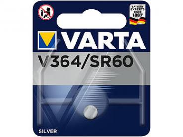 Preview: Varta SilverOxide-Knopfzelle Typ 364/SR60 - 17 mAh, 1.55V für Hörgeräte, Fernbedienungen, Autoschlüssel & Spielzeug - Hohe Temperaturresistenz