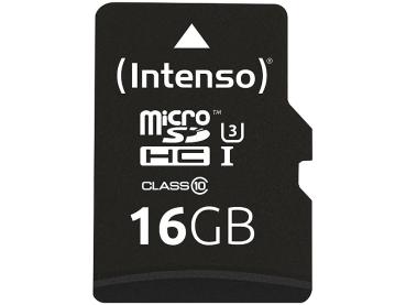 Preview: Intenso Professional microSDHC-Speicherkarte 16 GB - UHS-I Class 10/U3 - bis 90 MB/s Lesen - Ideal für Smartphone, Tablet, Kamera - Inkl. SD-Adapter