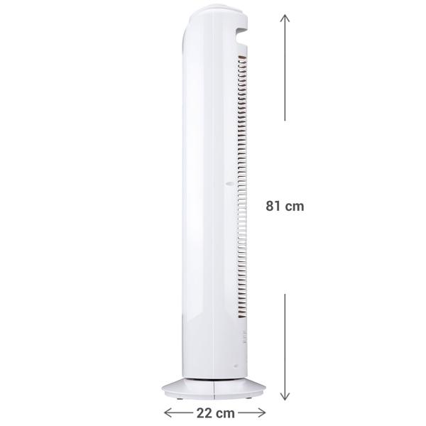 Effektiver Turmventilator: 3 Geschwindigkeiten & Schwenkmodi, 45 Watt, frische Luft im Wohnzimmer, Schlafzimmer & Büro
