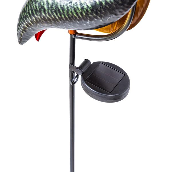 Solar-LED-Vogel-Gartenstecker: 120cm, Gartendeko - Stimmungsvolle Beleuchtung - Zauberhafter Reiher für Garten & Beet