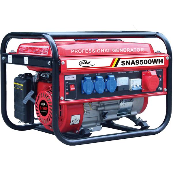 Tragbarer Benzin-Stromgenerator, 2500W, 3x 230V, 1x 380V, 15 l, zuverlässige Stromversorgung für Baustelle, Garten & Notfälle