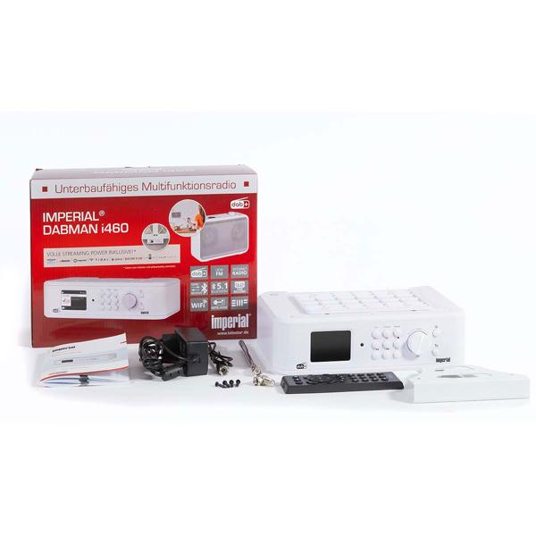 Modernes Unterbau-Küchenradio DAB+/FM, weiss, Bluetooth 5.1, EWF-Notfallwarnsystem und TFT-LCD-Farbdisplay, kompakt, sicher & vielseitig