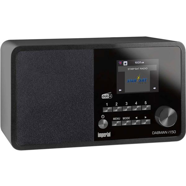 Hybridradio DAB+ & UKW mit Internetradio - Smart steuerbar via App, WLAN - USB-Port, Wecker, Timer, Wettervorhersage - Schwarz