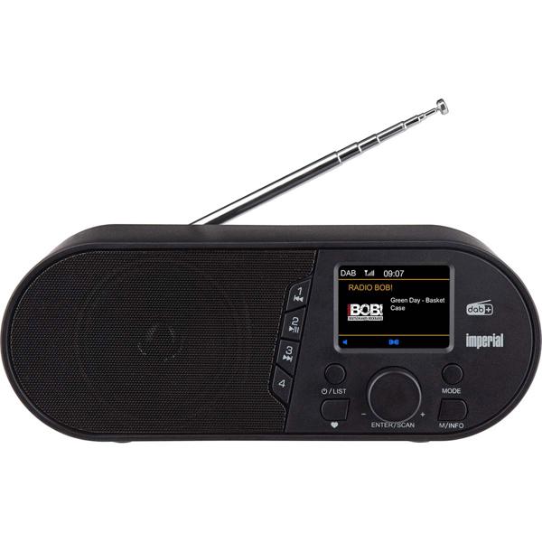 Kompaktes Digitalradio mit DAB+und UKW, Bluetooth 5.1, LCD-Farbdisplay, Wecker, 14 W, kristallklarer Empfang