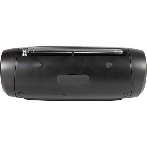 Kompaktes DAB+ & UKW Outdoor-Radio mit Teleskopantenne, schwarz, robust, wetterfest & mit langer Akkulaufzeit