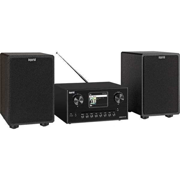 Edle Hi-Fi Kompaktanlage mit CD, DAB+ & Internetradio – Musik-System mit Bluetooth 5.1, WLAN & externen Lautsprechern (2x20W)