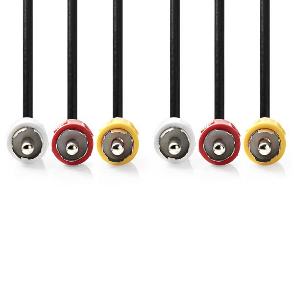 Composite-Videokabel 1.5m Schwarz: Cinch A/V-Kabel - Für analoge Geräte & TVs – Geniesse Spiele & Filme in bester Qualität