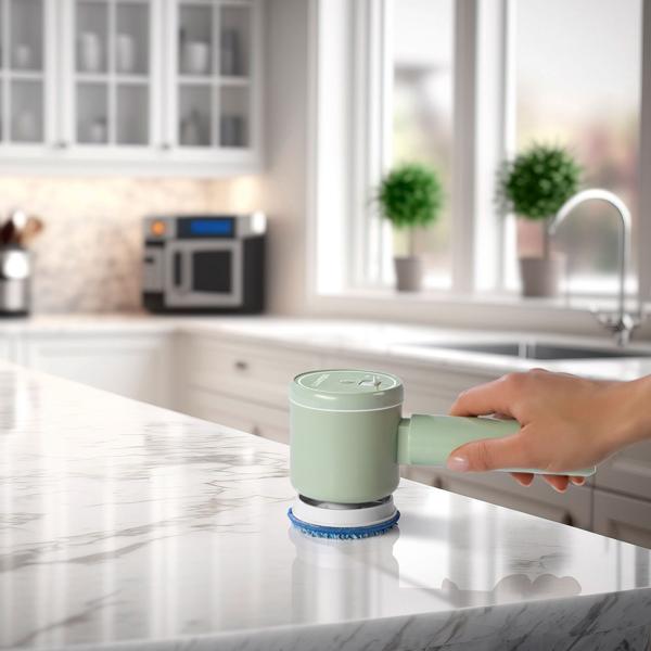 Akku-Reinigungsbürste mit Bürste- und Polieraufsätzen, mühelose Reinigung & Glanz, vielseitig & leistungsstark, für Haus & Auto