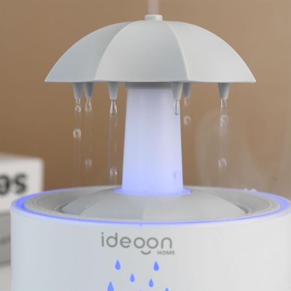 Aroma Diffuser 300ml mit Regenlampe – Schirm Design, 7 Farben LED, Timer & Fernbedienung, Luftbefeuchter zur Aromatherapie & beruhigende Atmosphäre